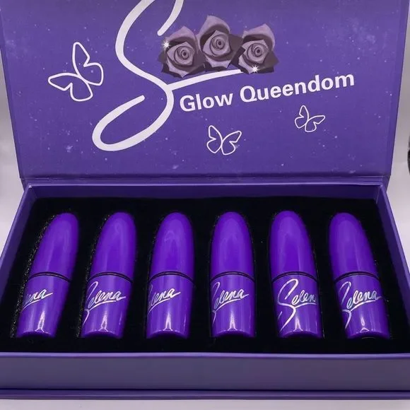 💜 Selena 6 Piece Matte Lipstick Set Collection - Picture 3 of 7